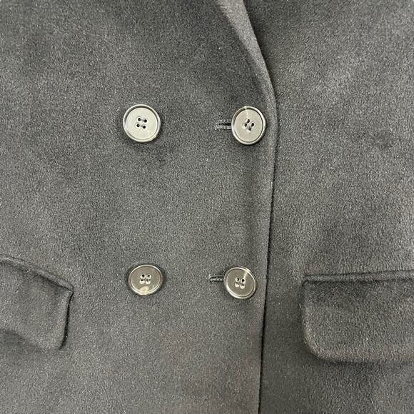 Theory Jacket Womens Small Black Wool Cashmere Angora Old Money Quiet Luxury - Picture 5 of 14